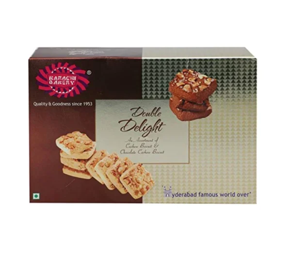 Karachi Bakery Double Delight with Chocolate and Cashew 400g